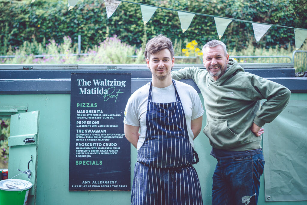 chris & paul from the waltzing matilda pizza boat